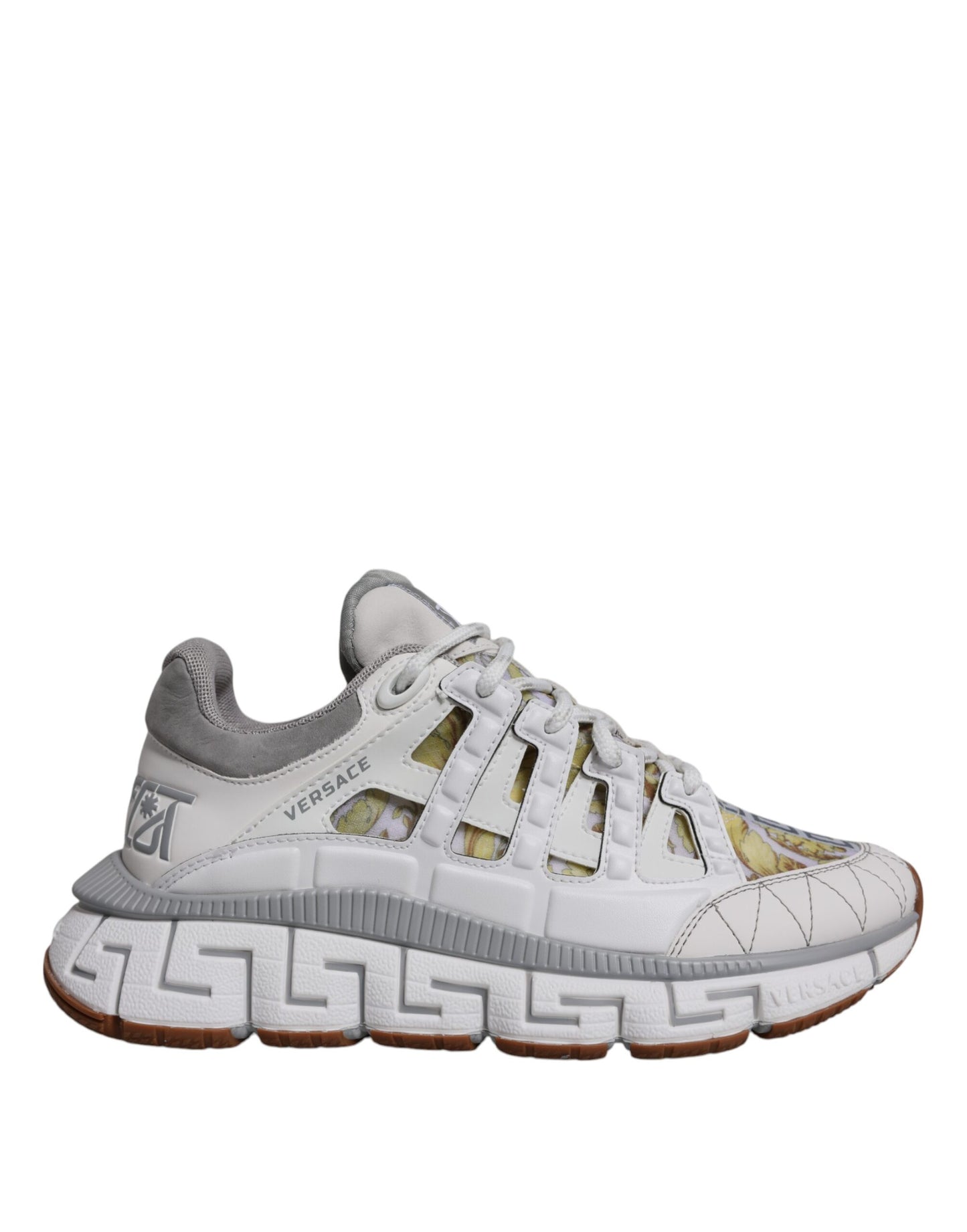 Versace Hvide Trigreca Barocco Print Lave Sneakers Sko
