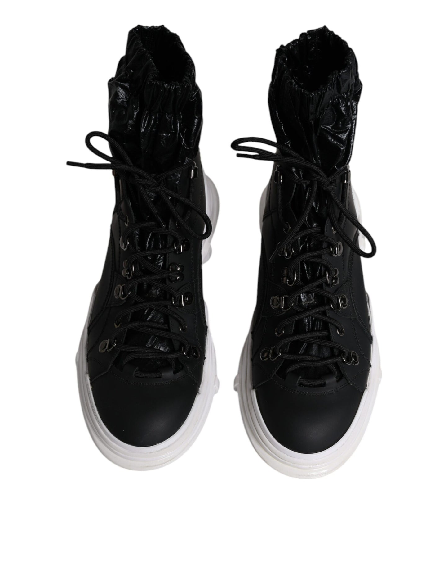 Dolce & Gabbana Sorte Nylon Galileo High Top Sneakers Sko