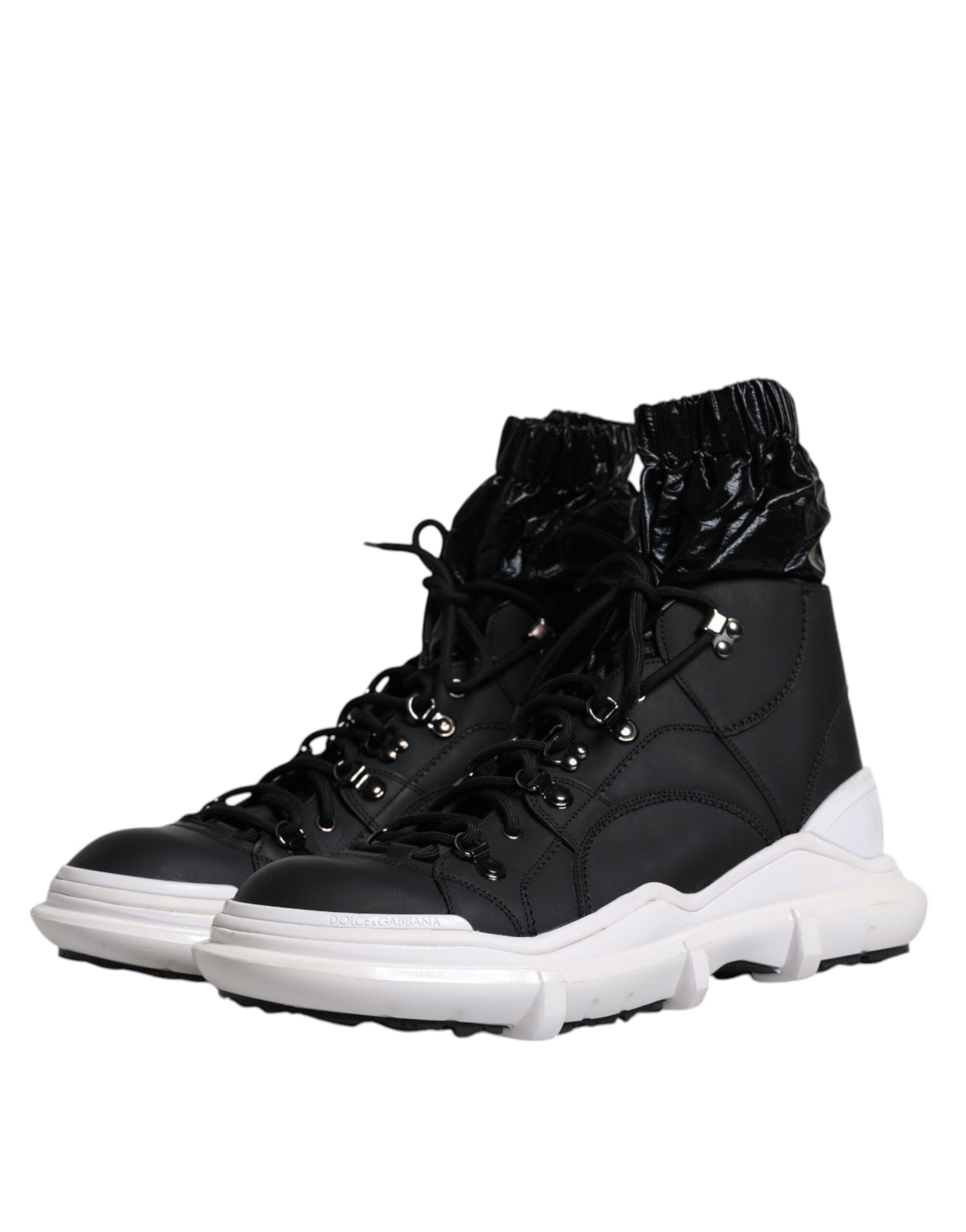 Dolce & Gabbana Sorte Nylon Galileo High Top Sneakers Sko