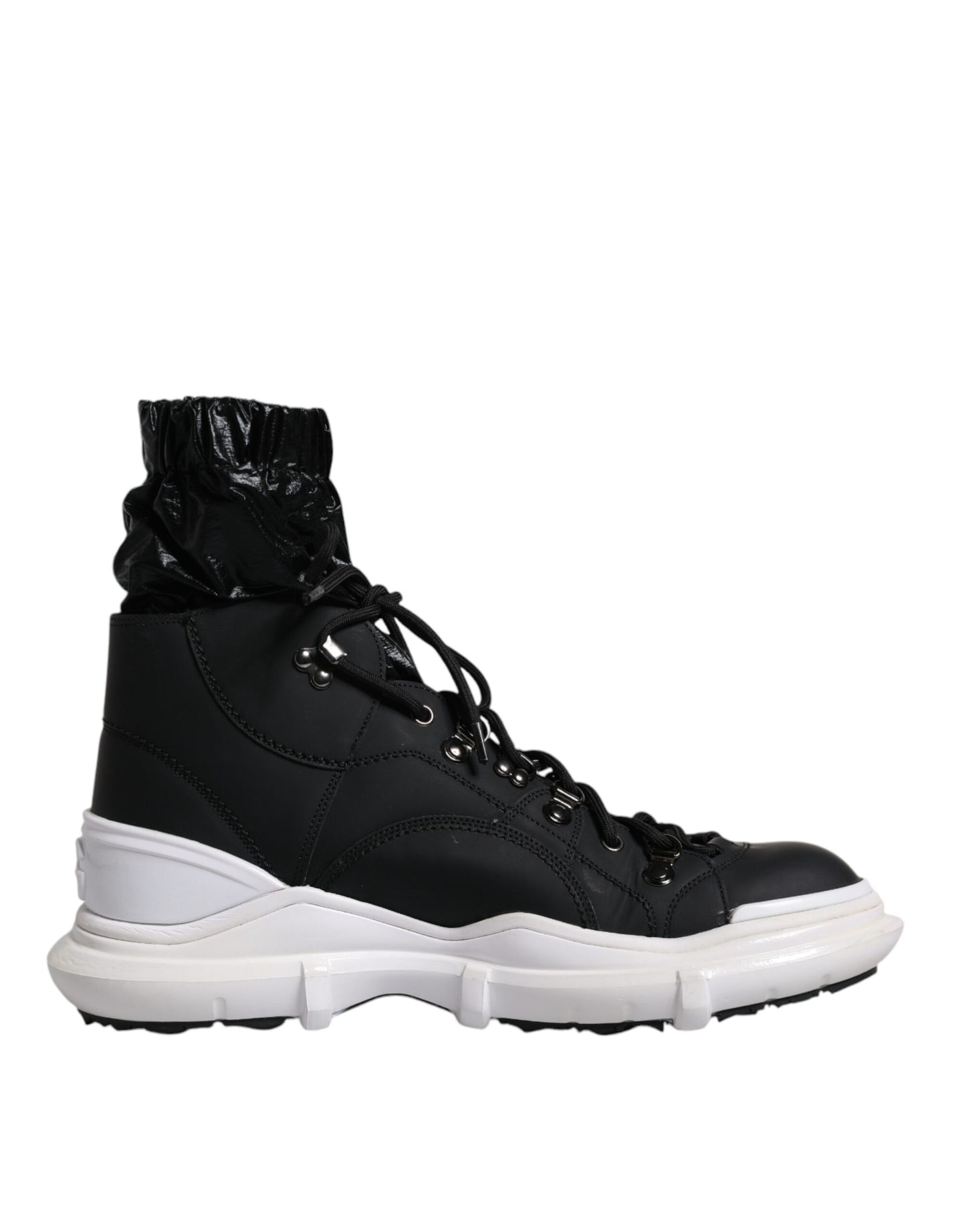 Dolce & Gabbana Sorte Nylon Galileo High Top Sneakers Sko