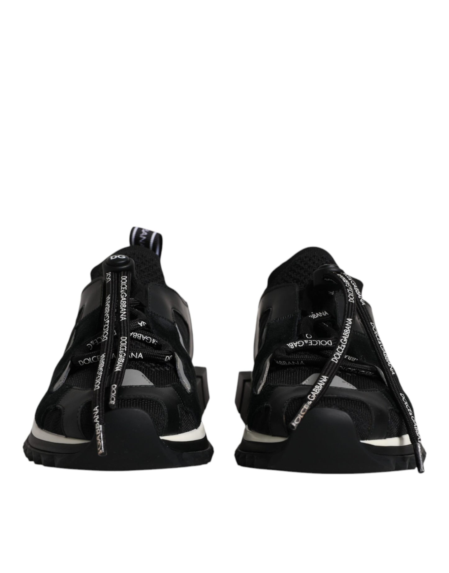 Dolce & Gabbana Sort Hvid Logo Sorrento Herre Sneakers Sko