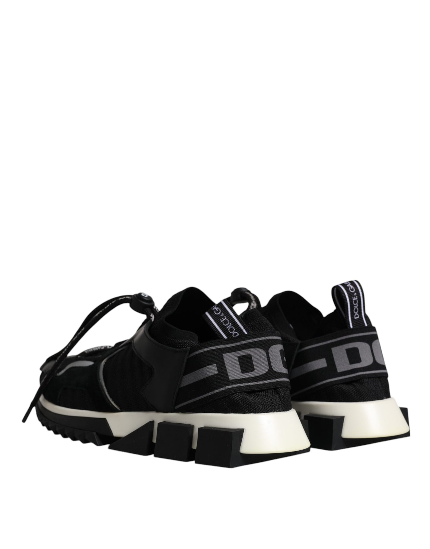 Dolce & Gabbana Sort Hvid Logo Sorrento Herre Sneakers Sko