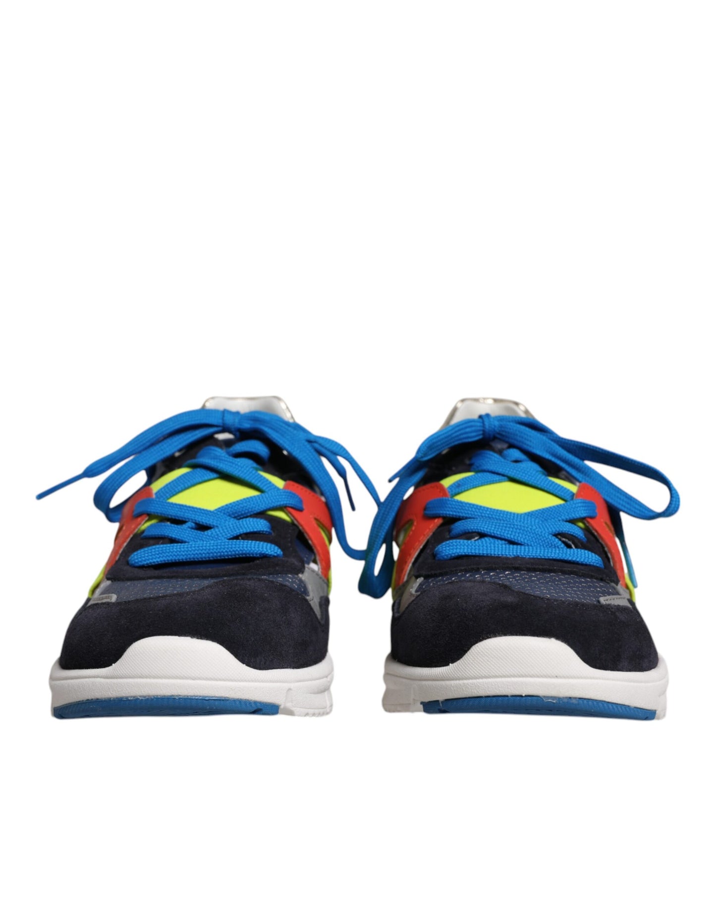 Dolce & Gabbana Multifarvede Læder Ruskind Lave Sneakers Sko