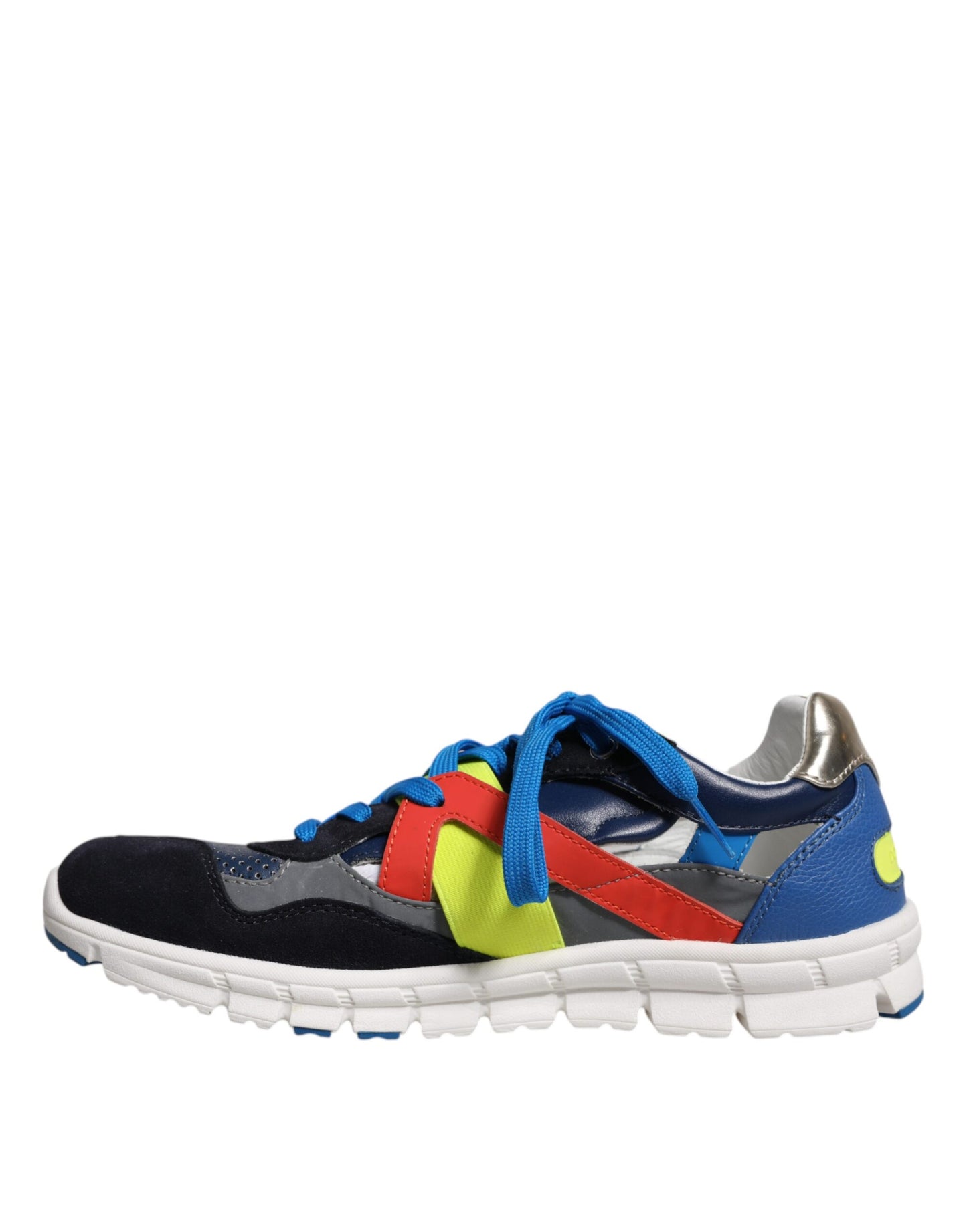 Dolce & Gabbana Multifarvede Læder Ruskind Lave Sneakers Sko