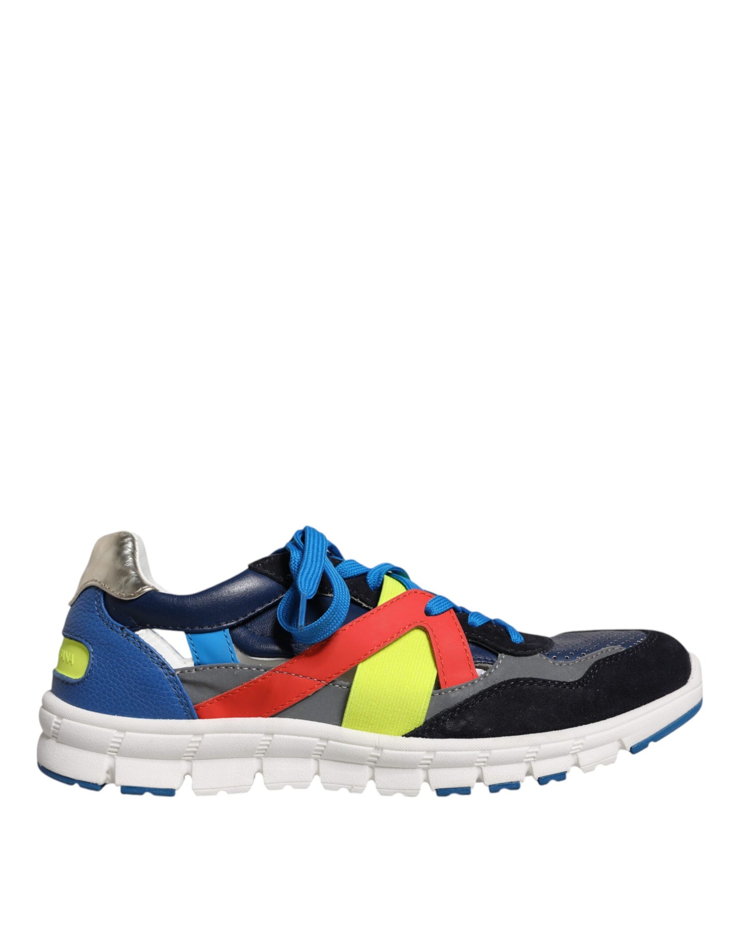Dolce & Gabbana Multifarvede Læder Ruskind Lave Sneakers Sko