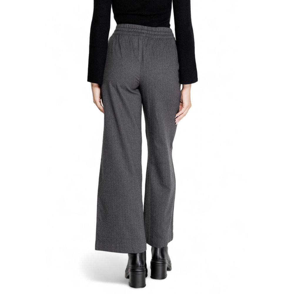 Jacqueline De Yong Grå Bomuld Jeans & Bukser