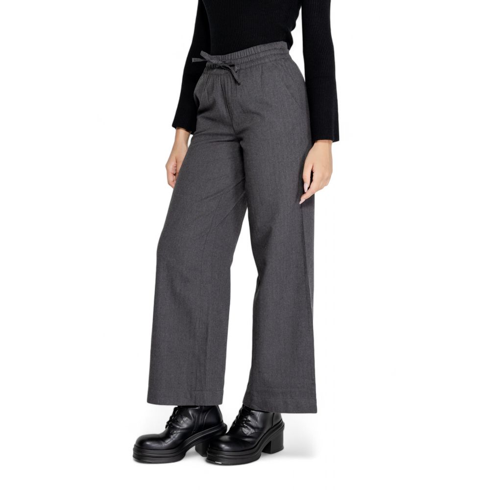 Jacqueline De Yong Grå Bomuld Jeans & Bukser
