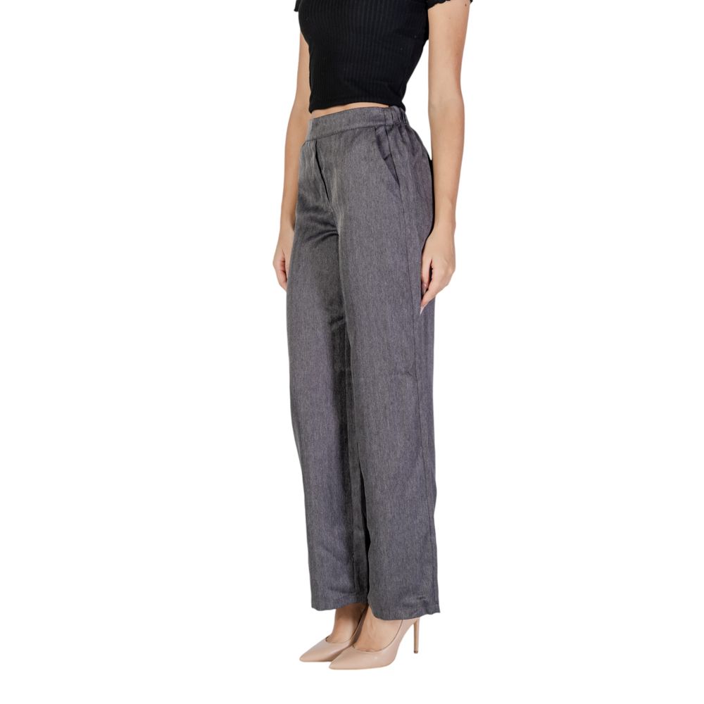 Jacqueline De Yong Grå Polyester Jeans & Bukser