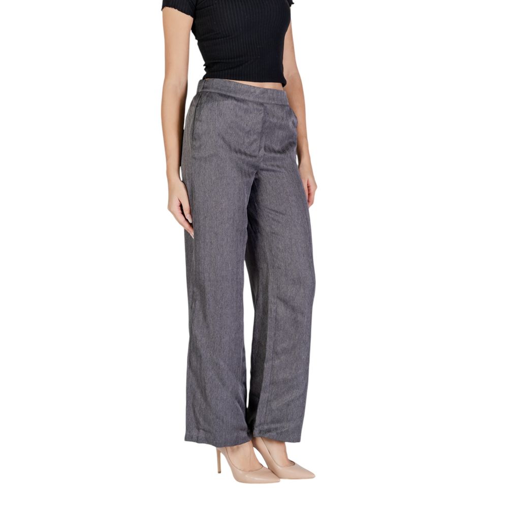 Jacqueline De Yong Grå Polyester Jeans & Bukser