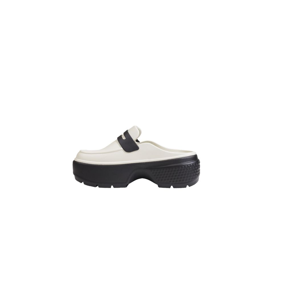Crocs Cremefarvede Syntetiske Sandaler