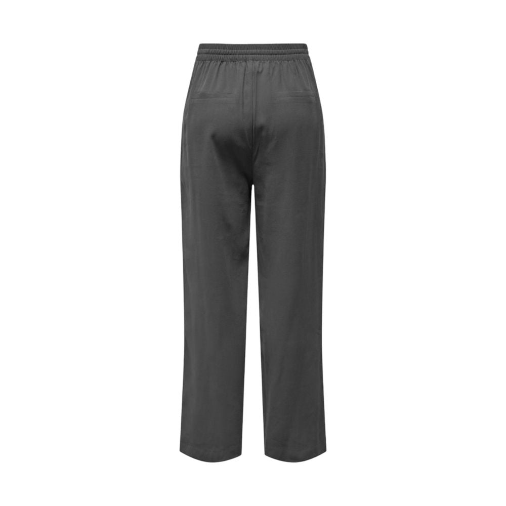 Jacqueline De Yong Grå Viskose Jeans & Bukser