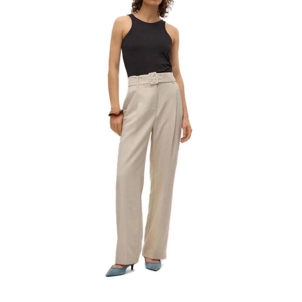 Vero Moda Grå Polyester Jeans & Bukser
