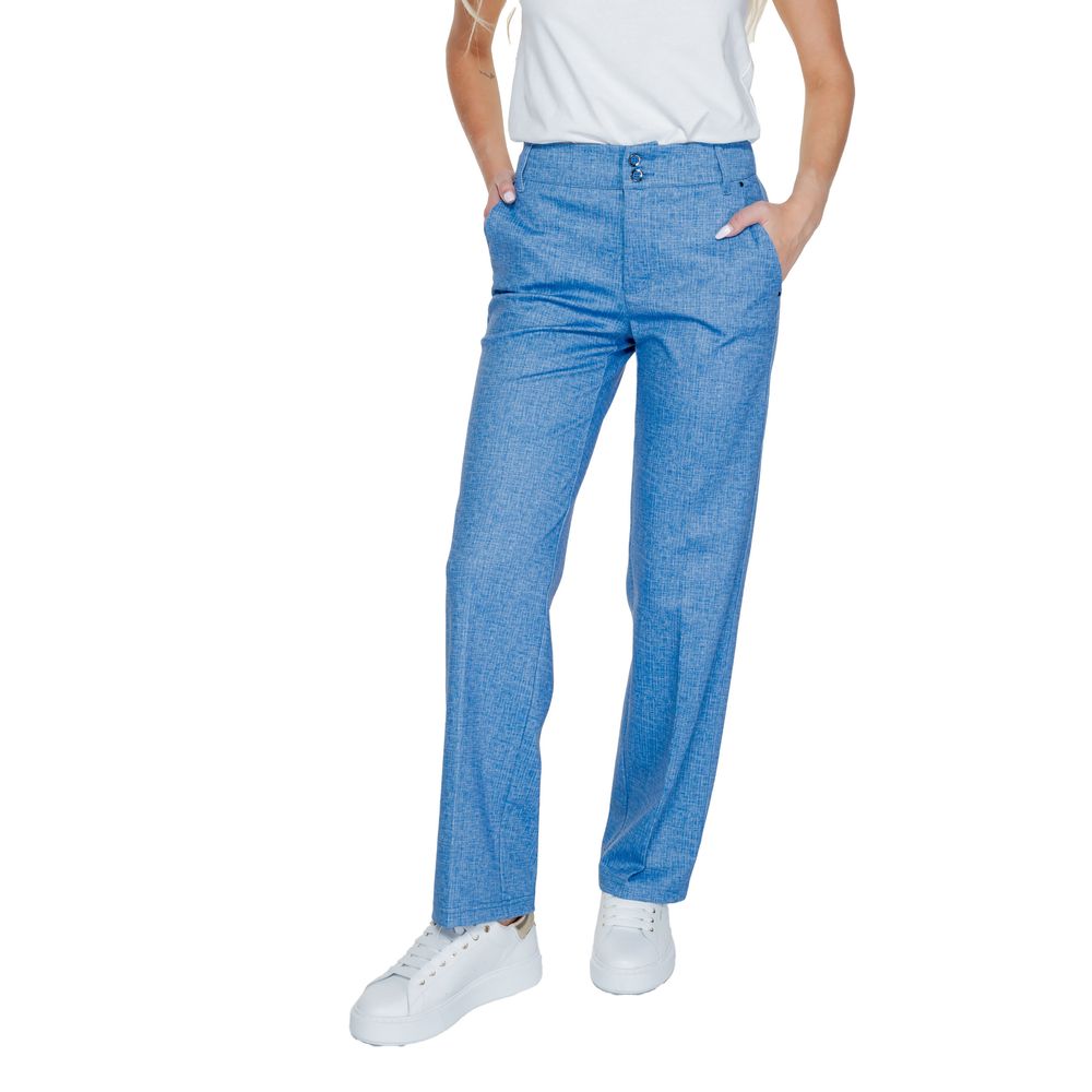 Street One Blå Polyester Jeans & Bukser