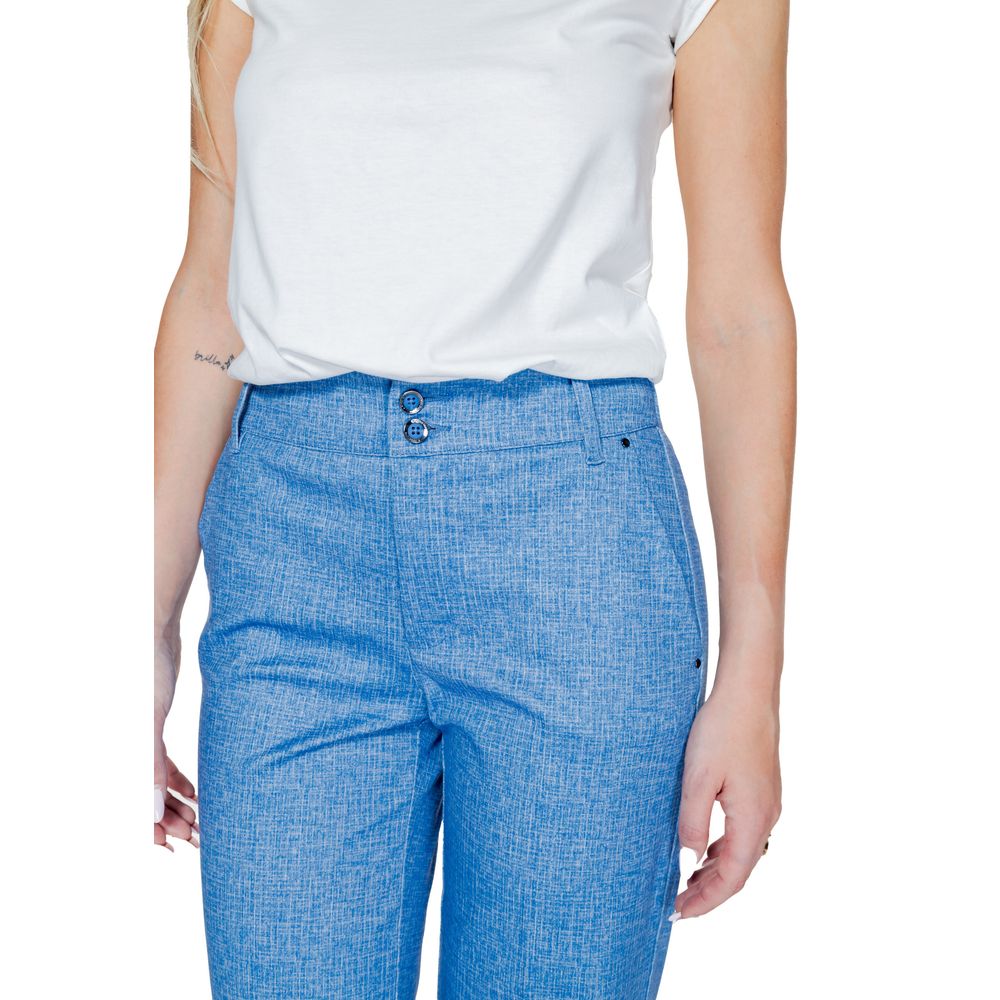 Street One Blå Polyester Jeans & Bukser