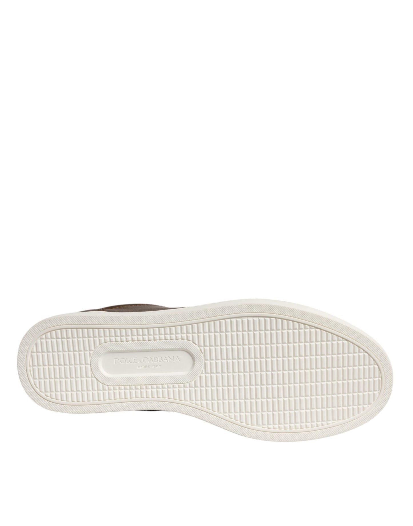 Dolce & Gabbana Guld Læder Logo London Herre Sneakers Sko