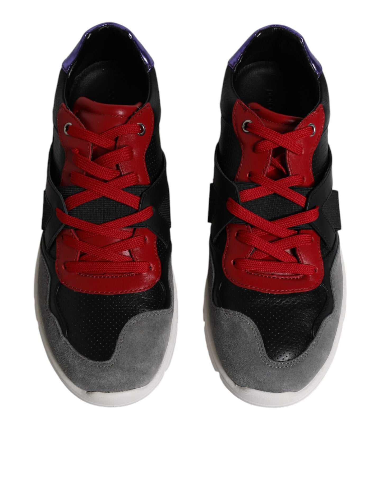 Dolce & Gabbana Multifarvede Læder Ruskind Lave Sneakers Sko