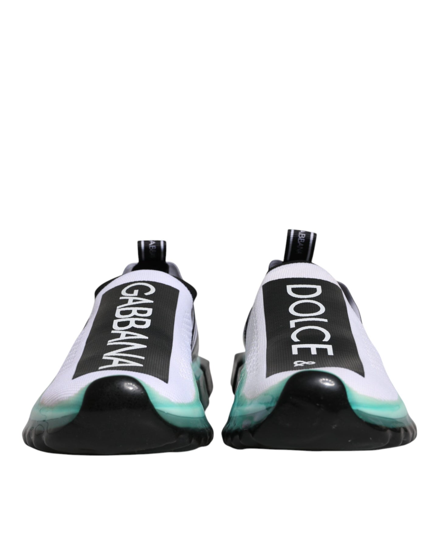 Dolce & Gabbana Hvide Blå Sorrento Slip On Sneakers Sko