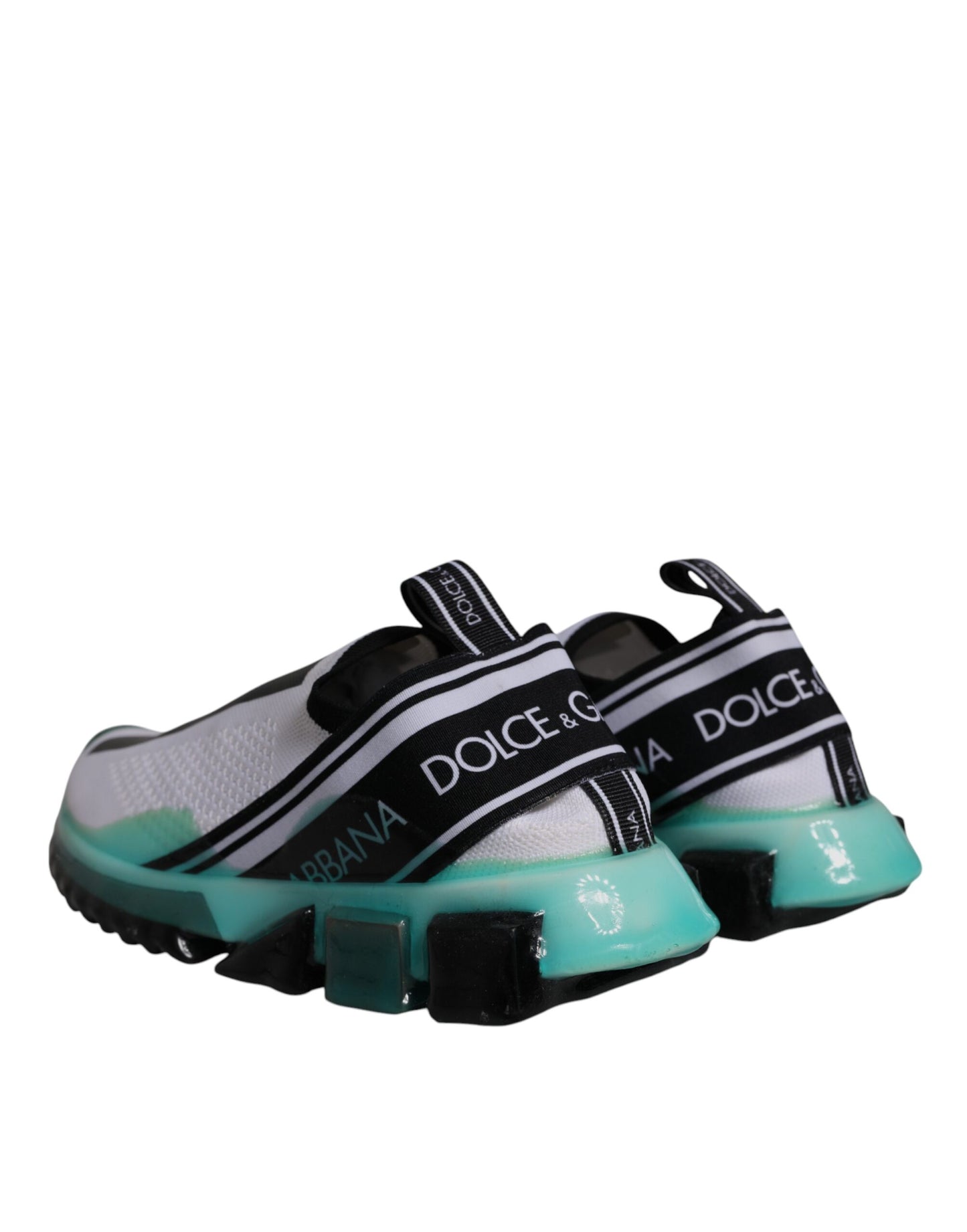 Dolce & Gabbana Hvide Blå Sorrento Slip On Sneakers Sko