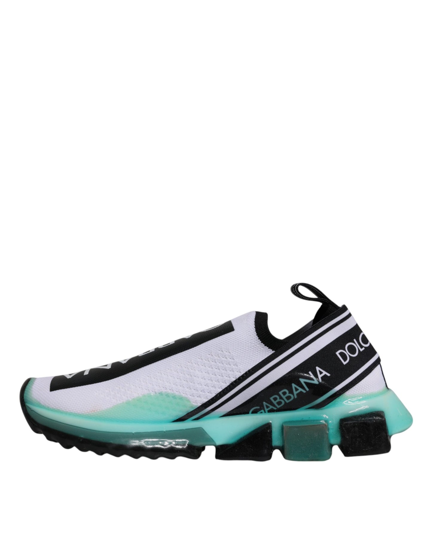 Dolce & Gabbana Hvide Blå Sorrento Slip On Sneakers Sko