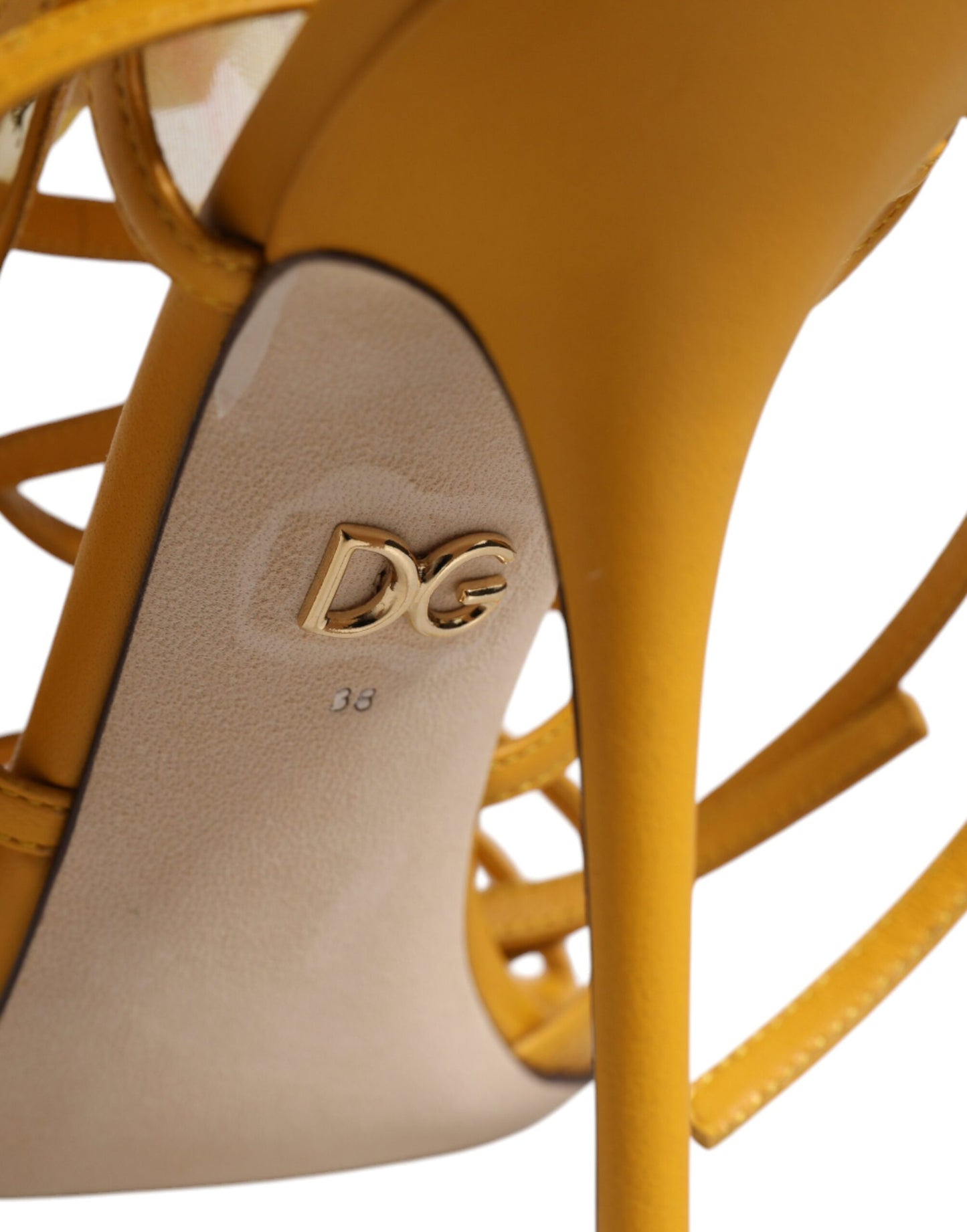 Dolce & Gabbana Gule Blomsterapplikation Keira Sandaler Sko