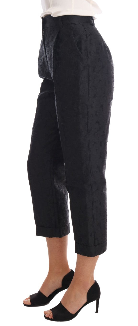 Dolce & Gabbana Elegante Højtaljede Capri-kjolebukser