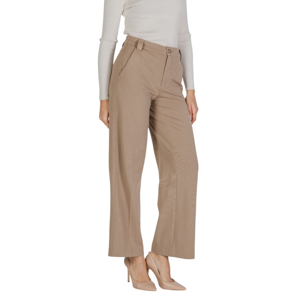 Street One Beige Viskose Jeans & Bukser