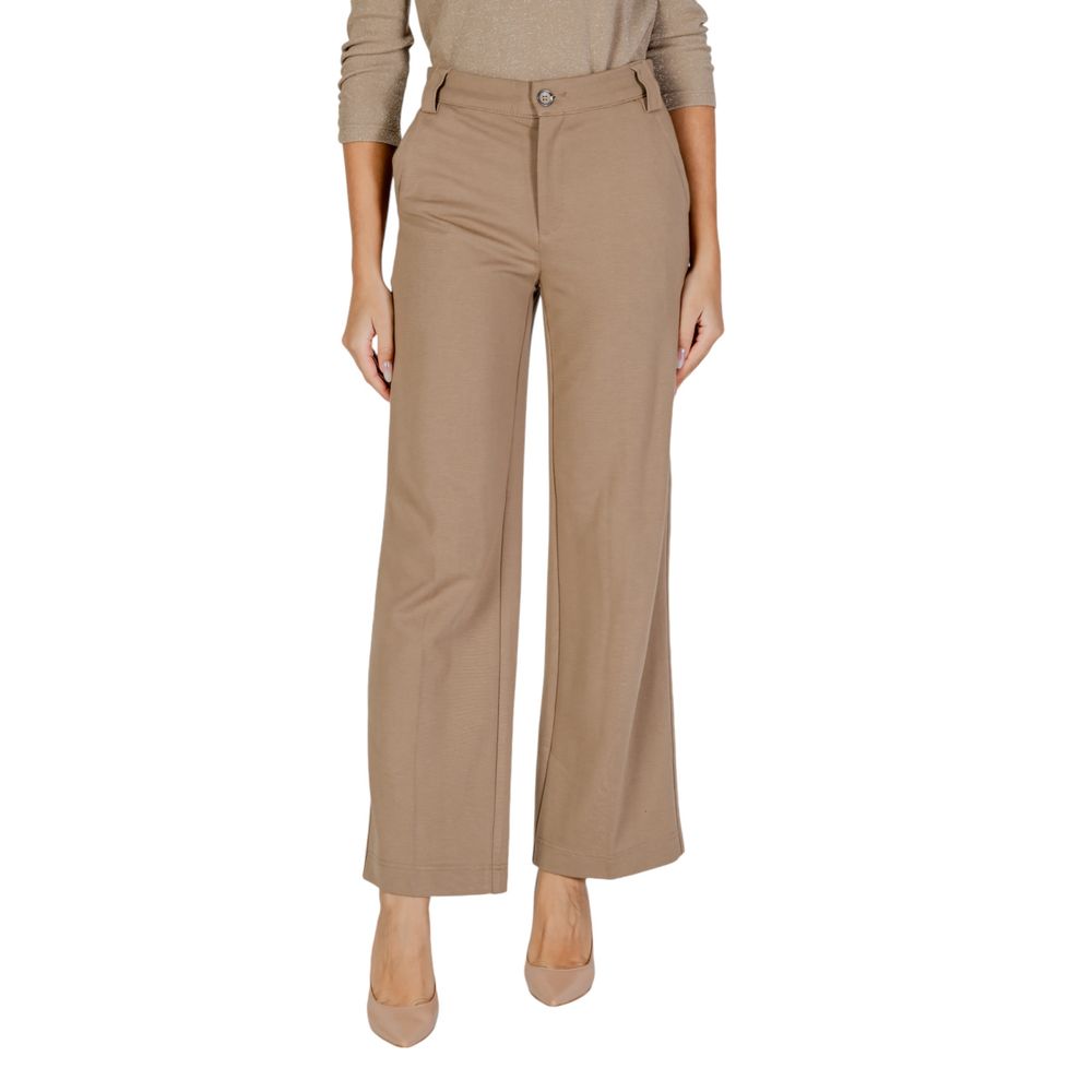 Street One Beige Viskose Jeans & Bukser