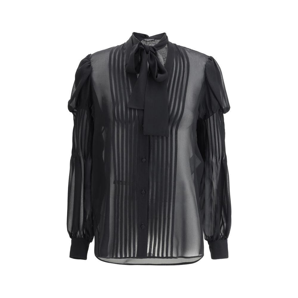 Tom Ford Silke Georgette Skjorte