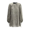 Chloé Silk Lamé minikjole