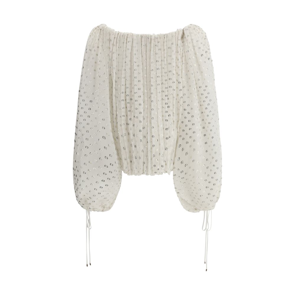 Chloé Off-Shoulder skjorte
