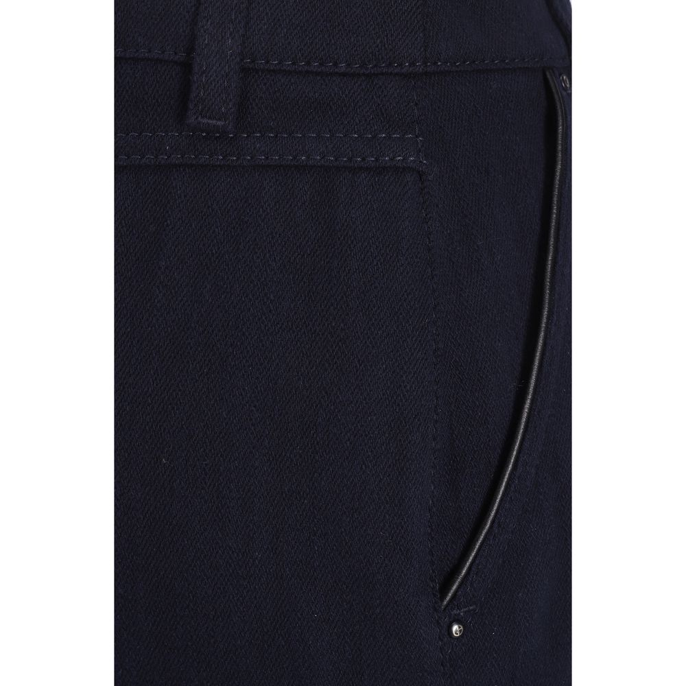 Giorgio Armani Blå Bomuldsnederdel