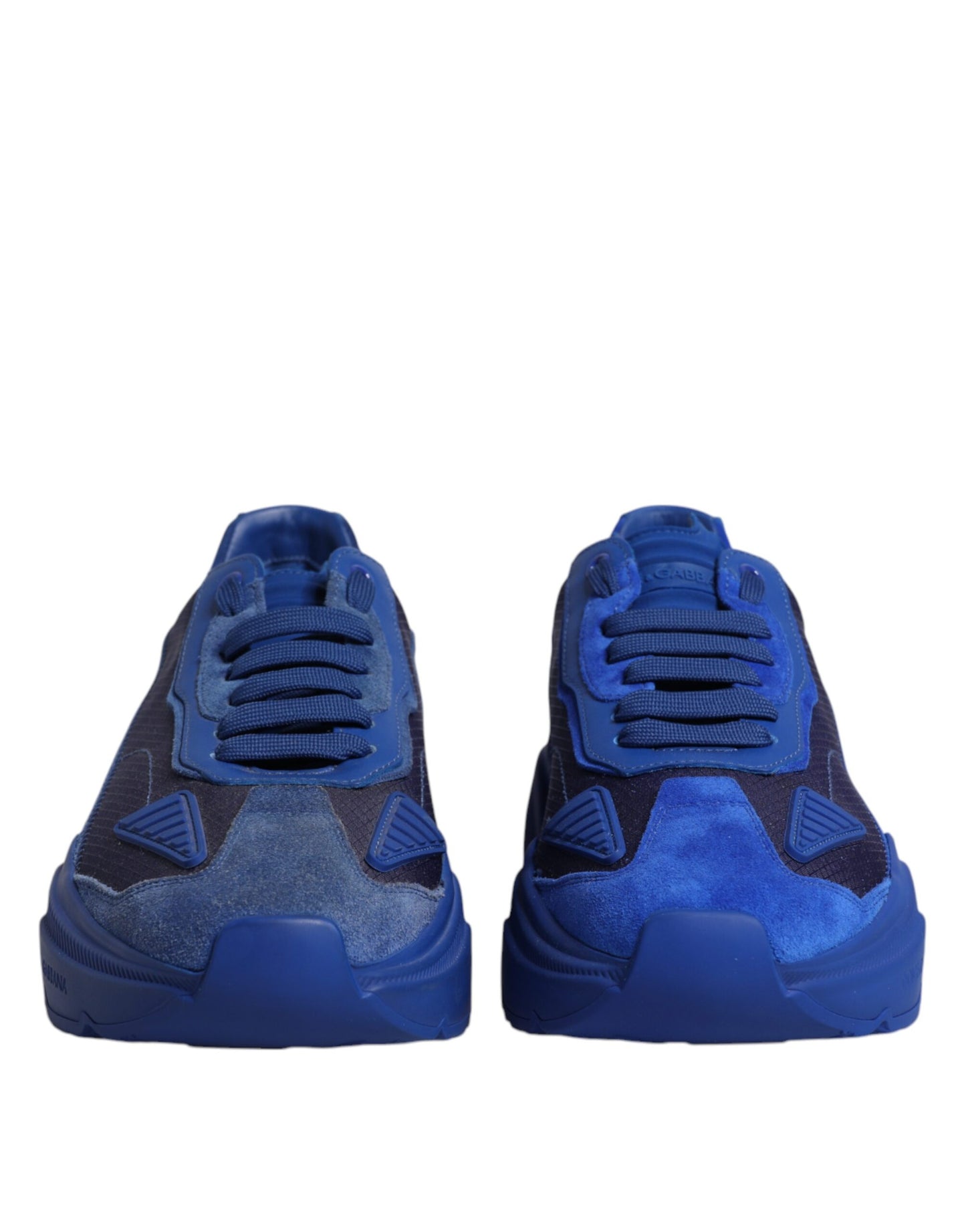 Dolce & Gabbana Blå Læder Daymaster Lave Sneakers Sko