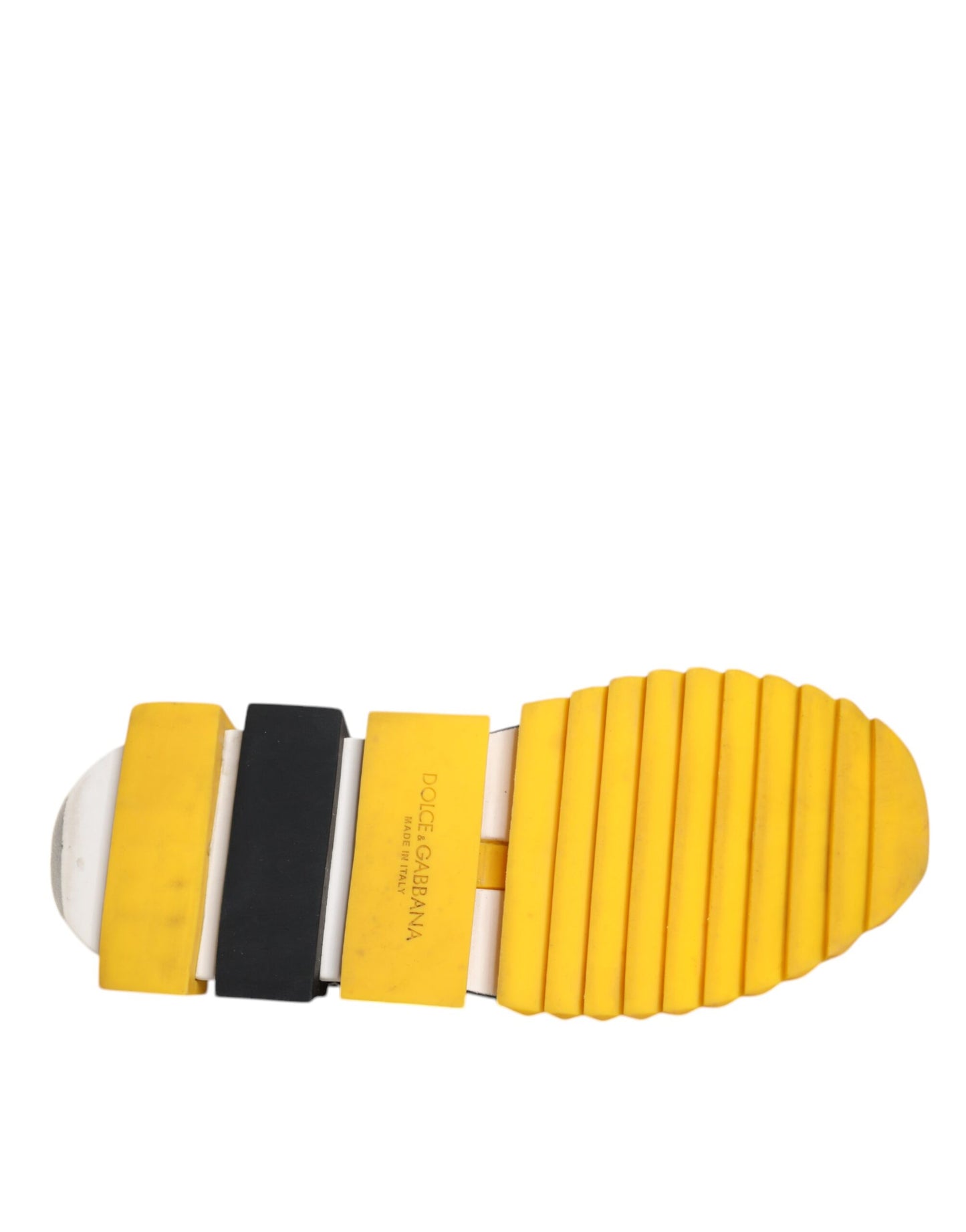 Dolce & Gabbana Gule Sorte Slip On Sorrento Sneaker Sko