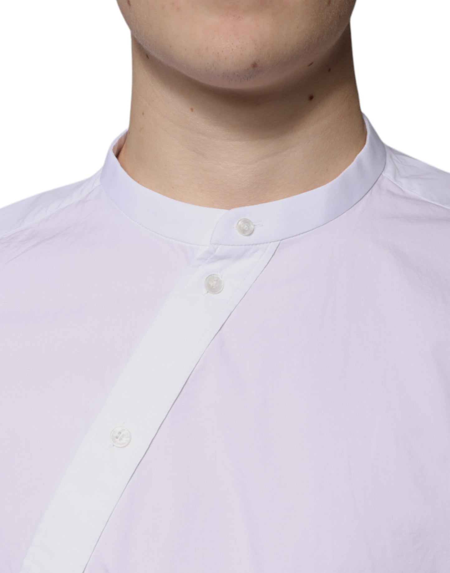 Dolce & Gabbana Hvid Bomulds Slim Fit MARTINI Kjole