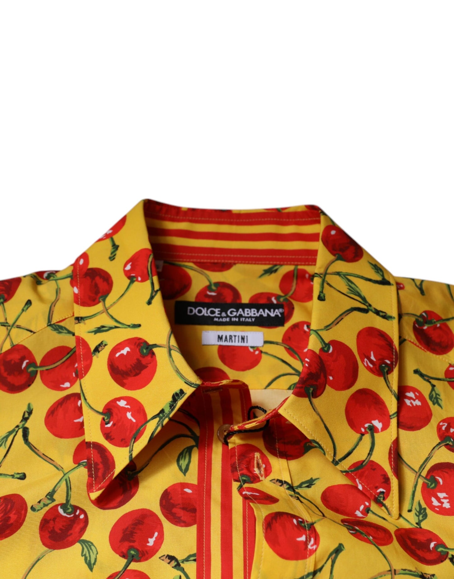 Dolce & Gabbana Gul Kirsebær Bomulds MARTINI Kjole