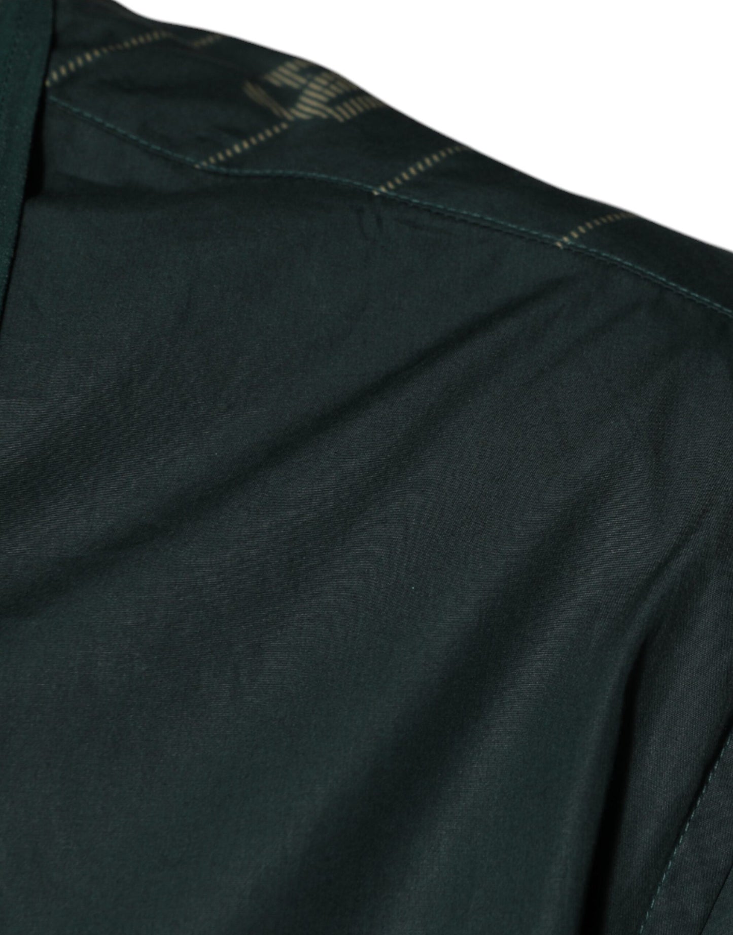 Dolce & Gabbana Grøn Logo Langærmet MARTINI Casual Skjorte