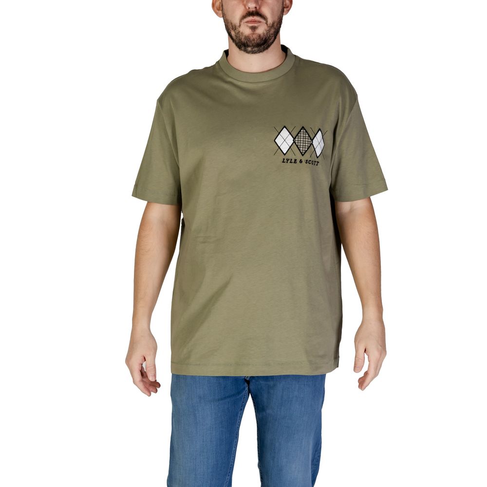Lyle & Scott Grøn Bomulds T-shirt
