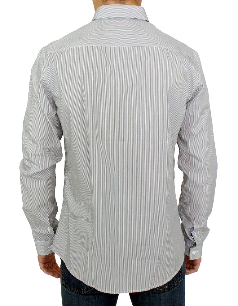 GF Ferre Chic Gråstribet Bomuldsskjorte med Casual Look