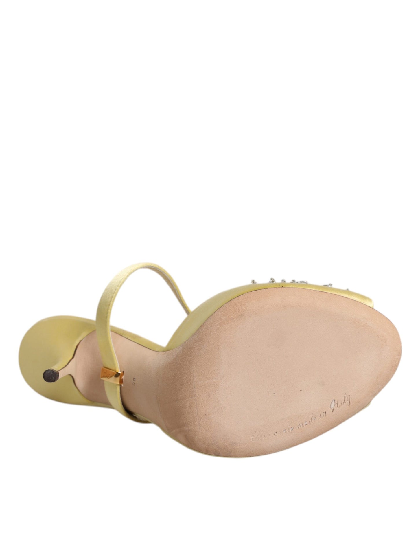 Dolce & Gabbana Gule Krystal Slides KEIRA Sandaler Sko