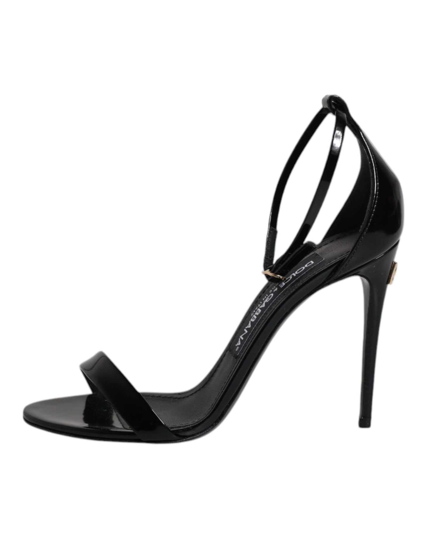 Dolce & Gabbana Sorte KEIRA Hæle Sandaler Med Ankelrem Sko