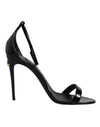 Dolce & Gabbana Sorte KEIRA Hæle Sandaler Med Ankelrem Sko