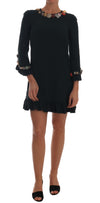 Dolce & Gabbana Smaragd Krystaludsmykket A-formet Kjole