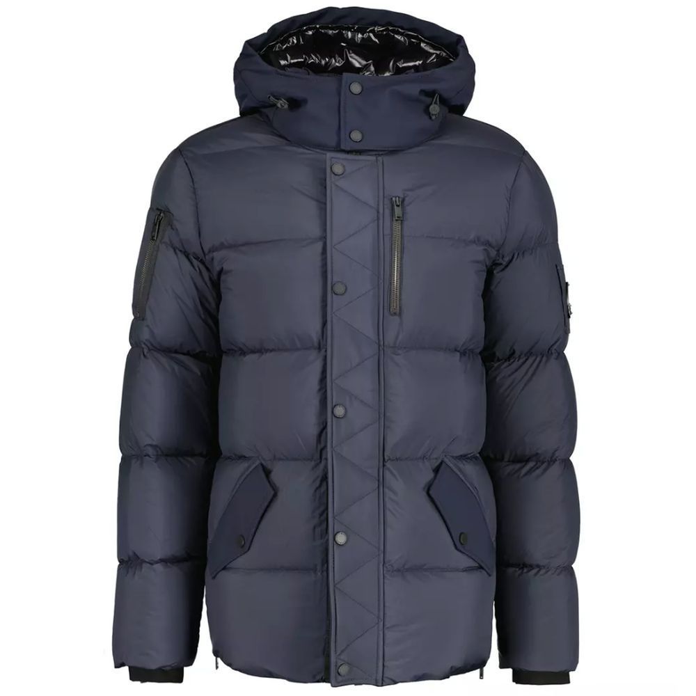 Moose Knuckles Blå Nylonjakke