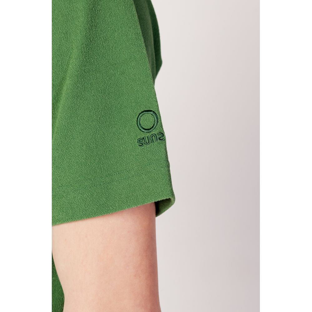 Solgrøn polyester T-shirt