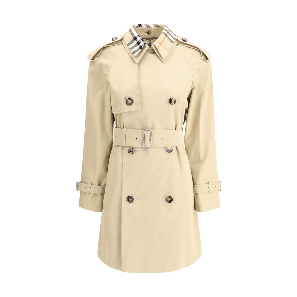 Burberry-trench med bryst