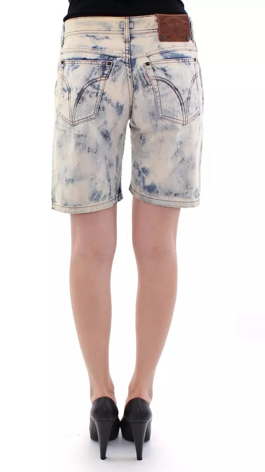 Dolce & Gabbana Blå D&G Bomuldsvaskede Jeans Denimshorts