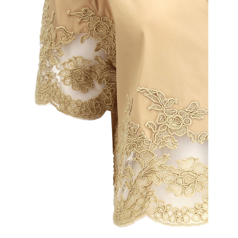 Ermanno Scervino skjorte med blondedetaljer