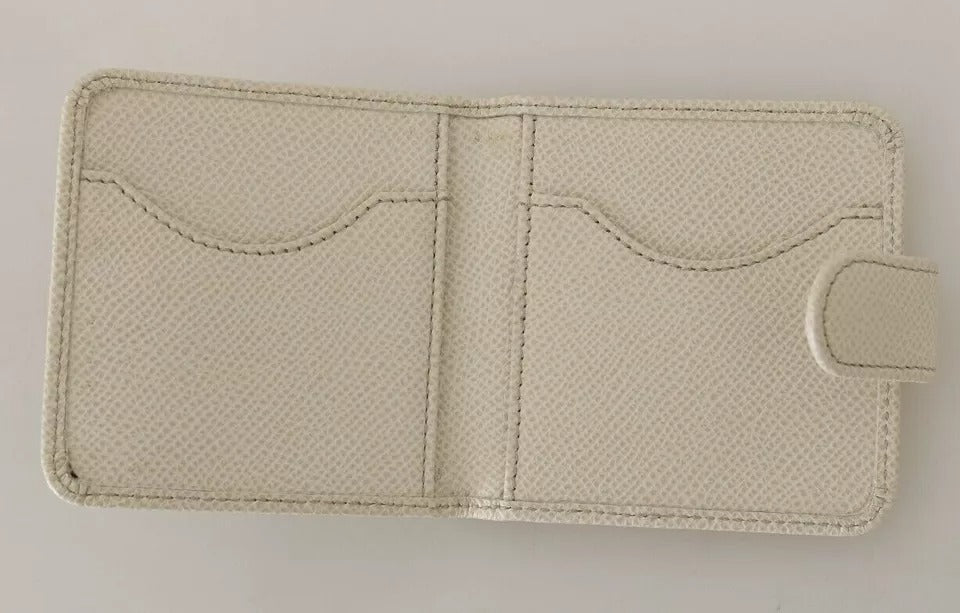 Dolce & Gabbana Hvid Dauphine Læder Kondom Etui Holder Lommepung