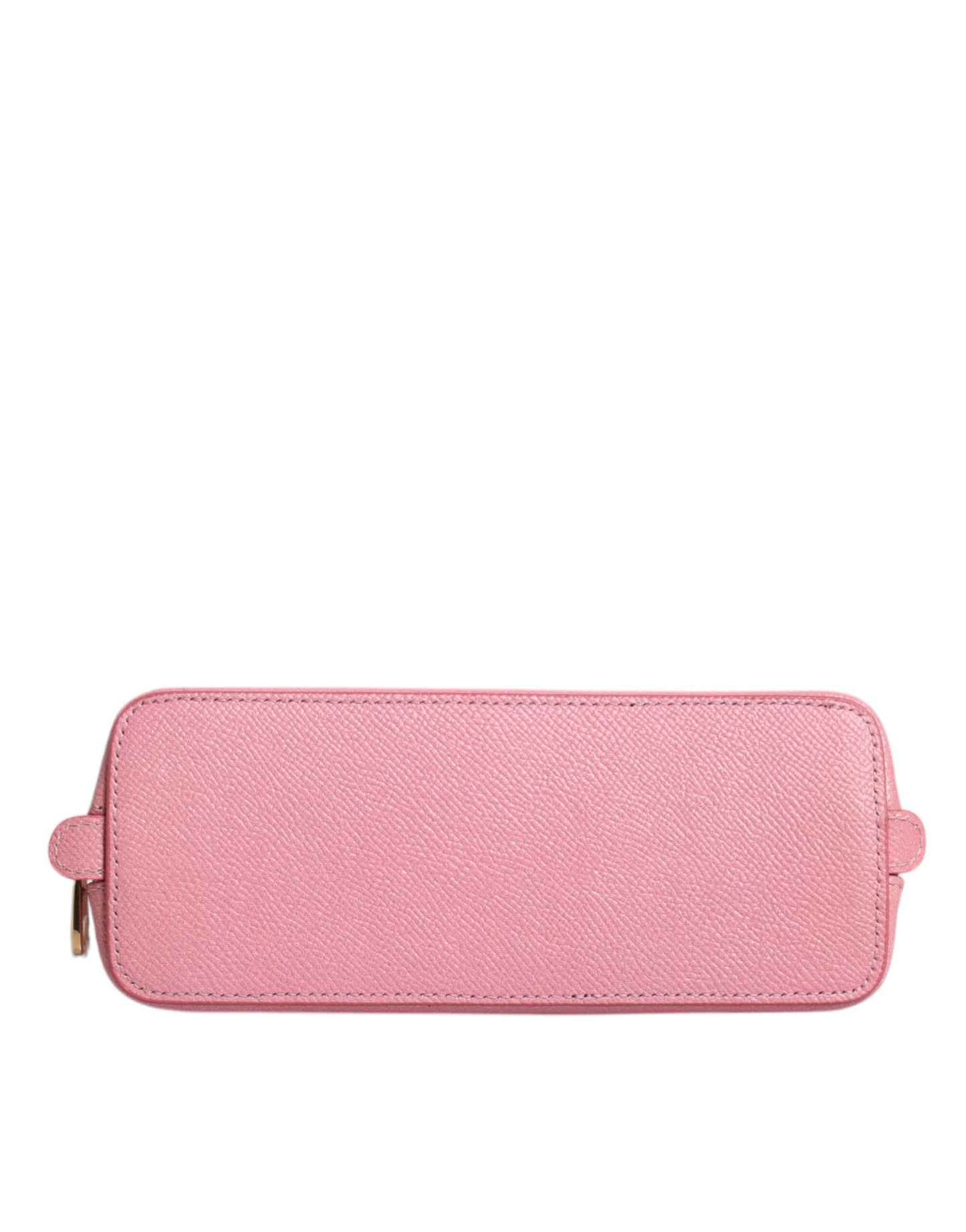 Dolce & Gabbana pink læderpung med DG-logo og lynlås rundt om