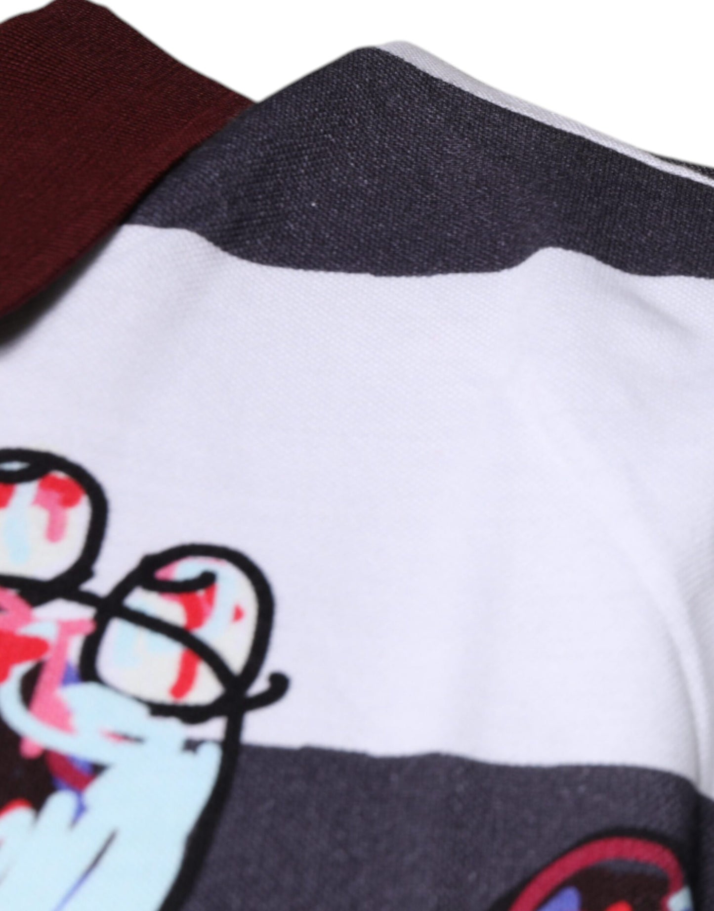 Dolce & Gabbana flerfarvet polo-T-shirt med grafisk krave